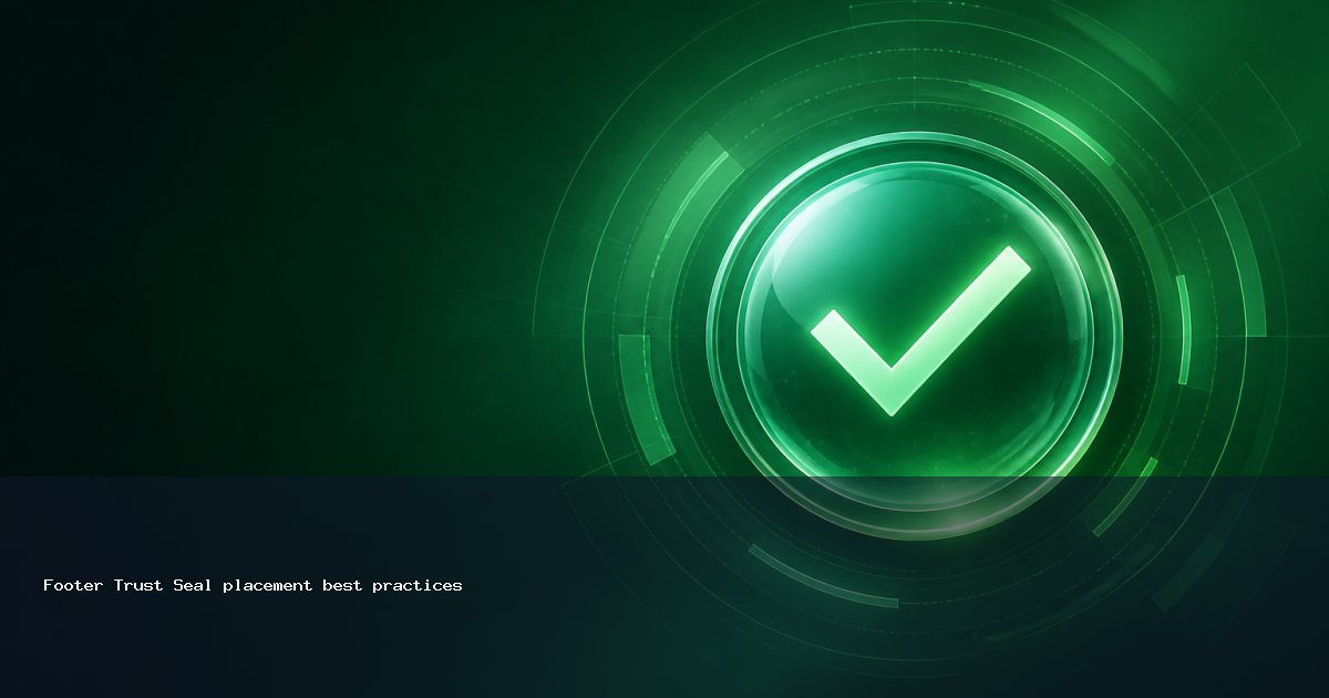 Footer Trust Seal placement best practices
